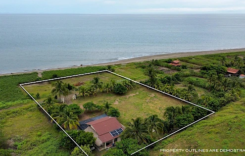 Beachfront Lot With Beach Cabana