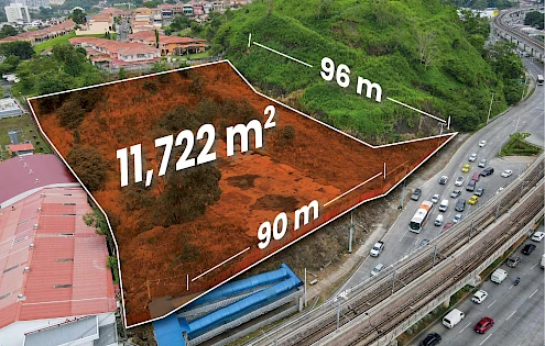 Land for rent in front of transit route