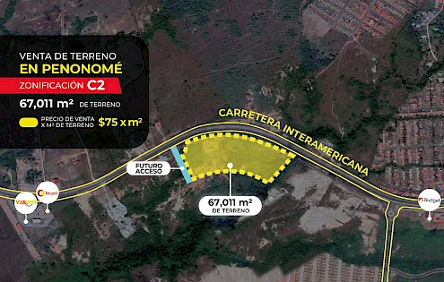 Venta de terreno comercial sobre la Vía Interamericana Penonomé
